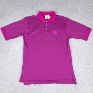 Vintage Golf Magazine Senior Tour Amateur Golf Divots Polo Shirt Large USA‎ Made